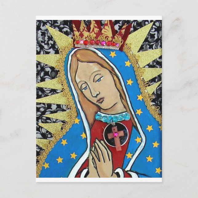 Postal Virgen de Guadalupe (Anverso)