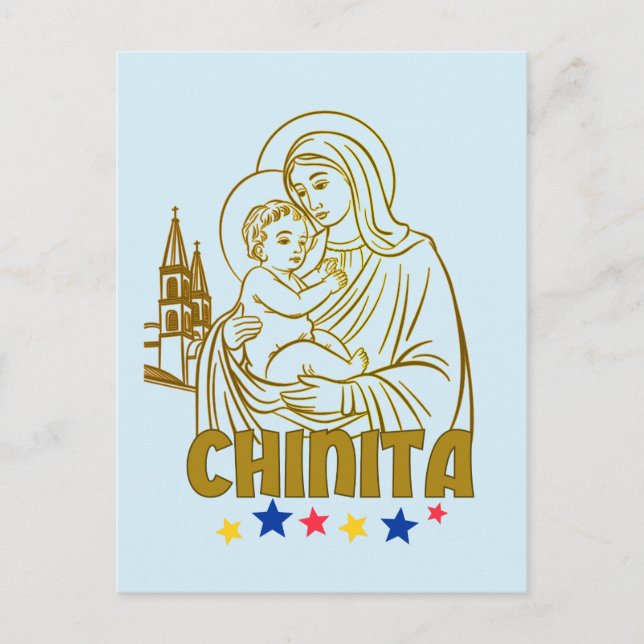 Postal Virgen de la Chinita - Maracaibo Icónico, Venezuel (Anverso)