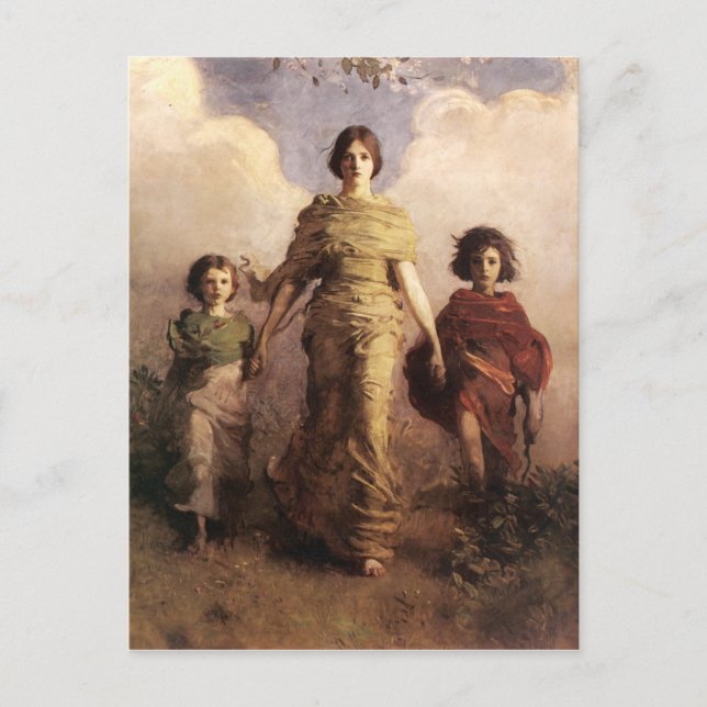 Postal virgen de Thayer (Anverso)