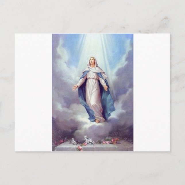 Postal Virgen María (Anverso)