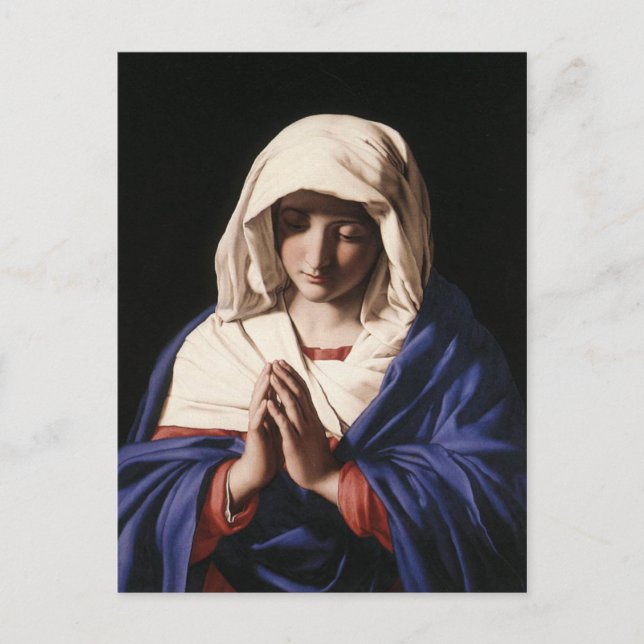 Postal Virgen María (Anverso)