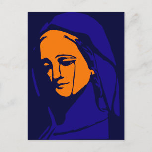 Postal Virgen María