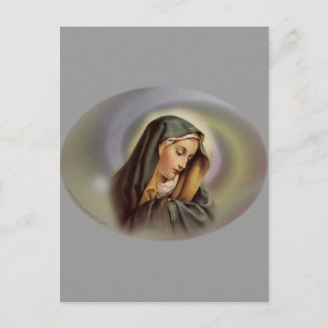 Postal Virgen María 2 (Anverso)
