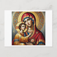 Virgen María con el niño Jesús Cristo
