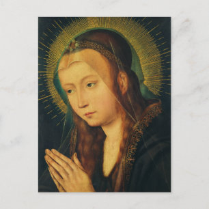 Postal Virgen María en oración