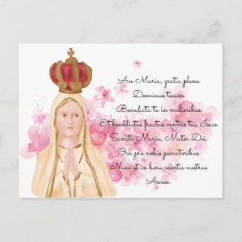 Postal Virgen María - Nuestra Señora de Fátima - Cristian