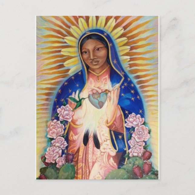 Postal Virgen María - nuestra señora Of Guadalupe (Anverso)