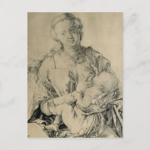 Postal Virgen María succionando al Niño Cristo, 1512