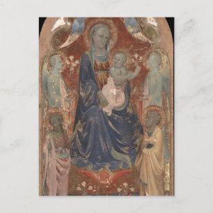 Postal Virgen y Niño con San Juan por Rossello