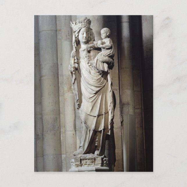 Postal Virgen y niño, conocida como Notre-Dame de París (Anverso)