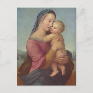 Postal Virgen y Niño (La Madonna Tempi) de Rafael
