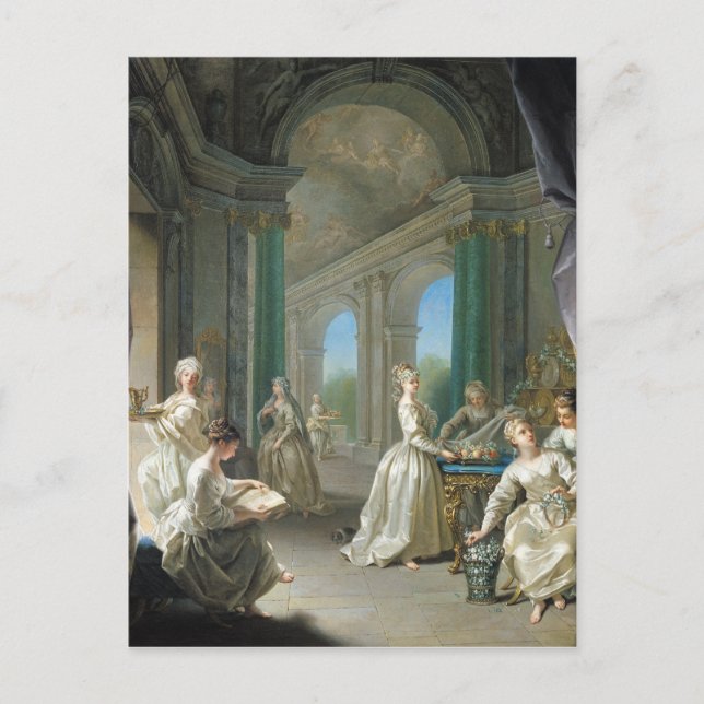 Postal Vírgenes modernas, 1728 (Anverso)