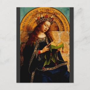 Postal Virgin Mary por Jan van Eyck