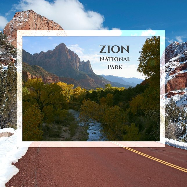 Postal Virgin River, Watchman Peak Parque Nacional Zion (Subido por el creador)