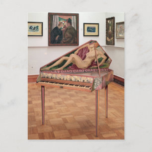 Postal Virginals pintadas por Roger Fry