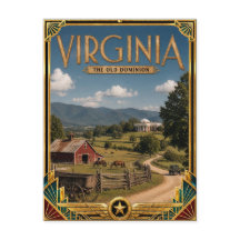 Virginia Arte Deco Antiguo Edad Dorada
