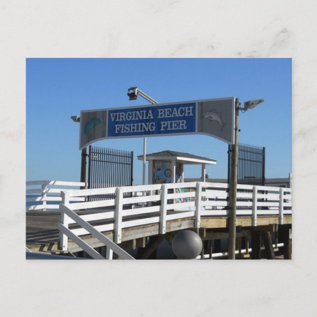 Postal Virginia Beach Fishing Pier (Anverso)