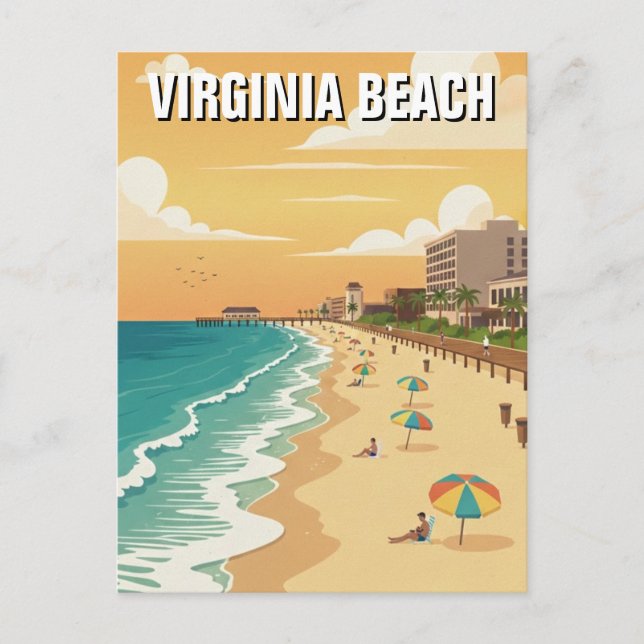 Postal Virginia Beach Travel (Anverso)