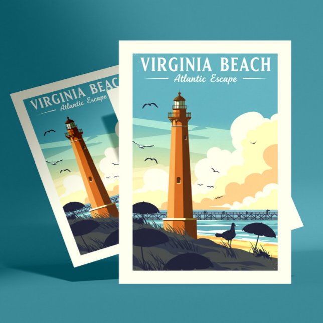 Postal Virginia Beach Vintage (Subido por el creador)