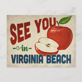 Postal Virginia Beach Virginia Apple - Viajes de época