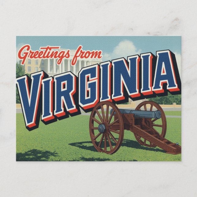 Postal Virginia Cannon History Capitol (Anverso)