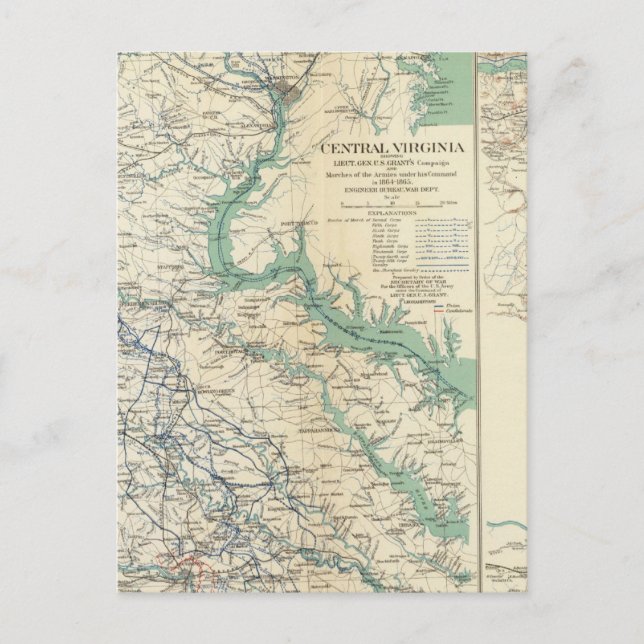 Postal Virginia Central 18641865 (Anverso)