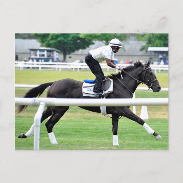 Postal Virginia Derby Ganadora del "Bailarín de guerra" (Anverso)