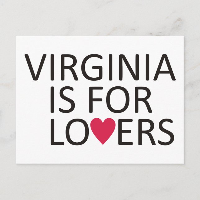 Postal Virginia es para los amantes (Anverso)