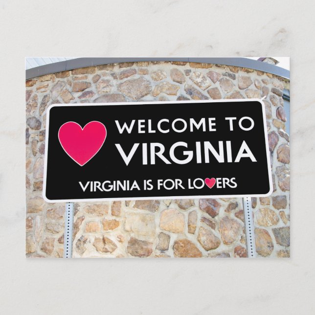 Postal Virginia es para los amantes, bienvenidos al Rótul (Anverso)