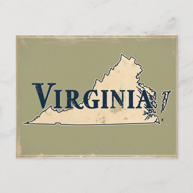 Postal Virginia, Estados Unidos (Anverso)