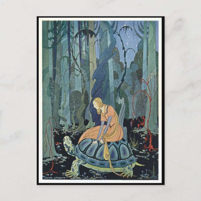 Postal Virginia Frances Sterrett French Fairy Tales (Anverso)