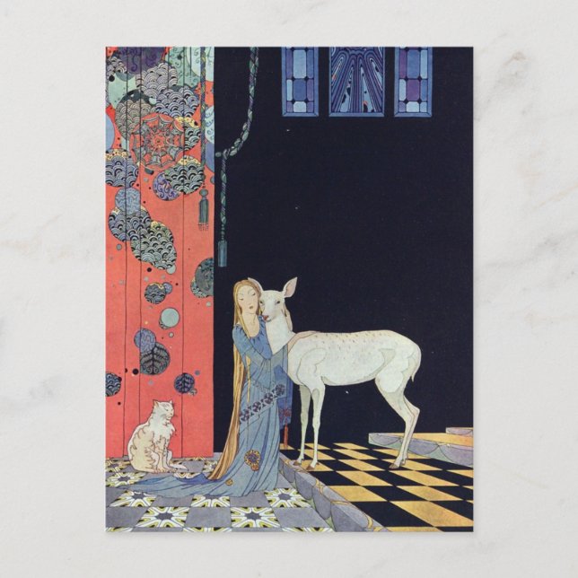 Postal Virginia Frances Sterrett French Fairy Tales (Anverso)