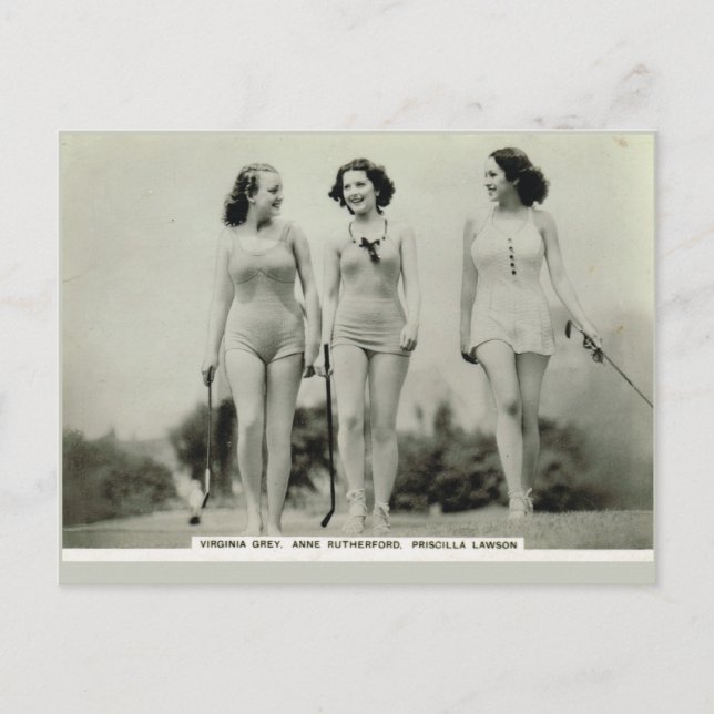 Postal Virginia Gray, Anne Rutherford, Priscilla Lawson (Anverso)