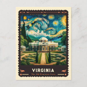 Postal Virginia   Inspirado en Vincent Van Gogh