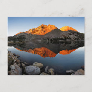 Postal Virginia Lake Sunset Alpenglow - John Muir Trail