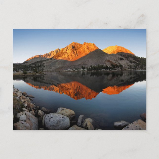 Postal Virginia Lake Sunset Alpenglow - John Muir Trail (Anverso)