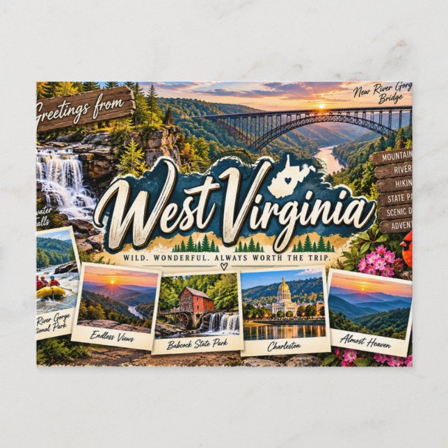 Postal Virginia Occidental (Anverso)