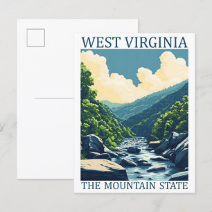 Postal Virginia Occidental: Mountain State USA Travel Pla