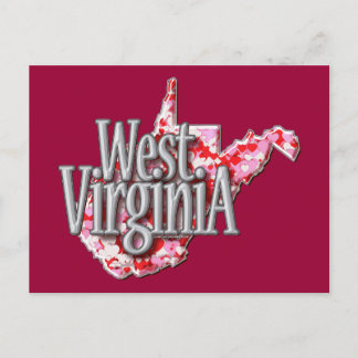 Postal Virginia Occidental por completo de corazones