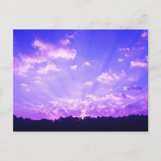 Postal Virginia Occidental Sunrise Purple