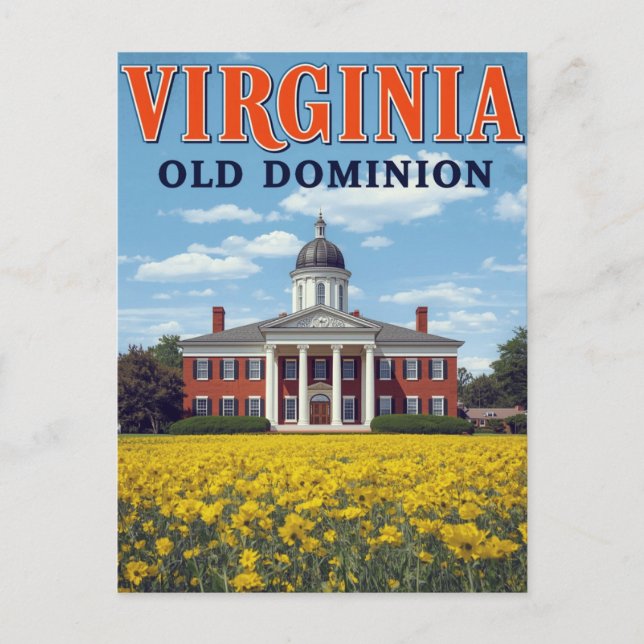 Postal Virginia Old Dominion (Anverso)