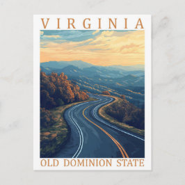 Postal Virginia Old Dominion State USA Travel Place