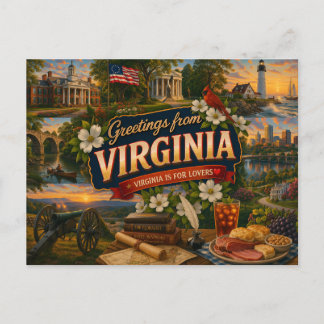 Postal Virginia Postcard