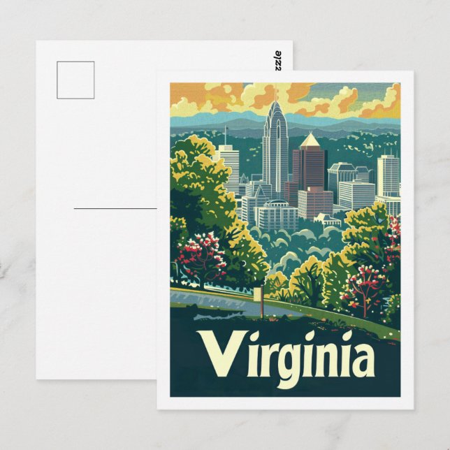 Postal Virginia USA Famous Travel Place (Anverso / Reverso)