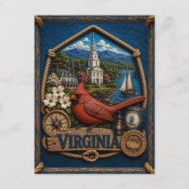 Postal Virginia Viajes Antiguos