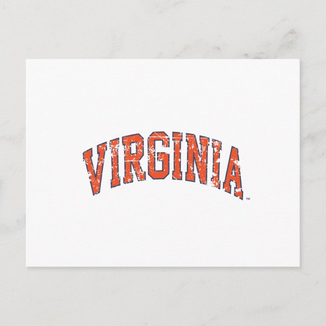 Postal Virginia Wordmark con problemas (Anverso)