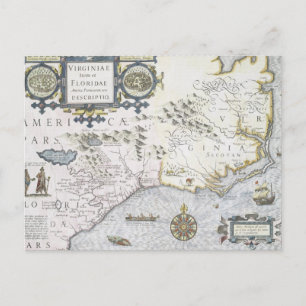 Postal Virginiae Item y Floridae Americae provinciarum 3