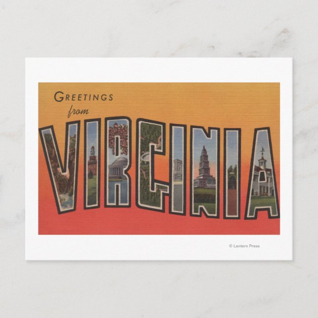 Postal VirginiaLarge Letter ScenesVirginia 3 (Anverso)