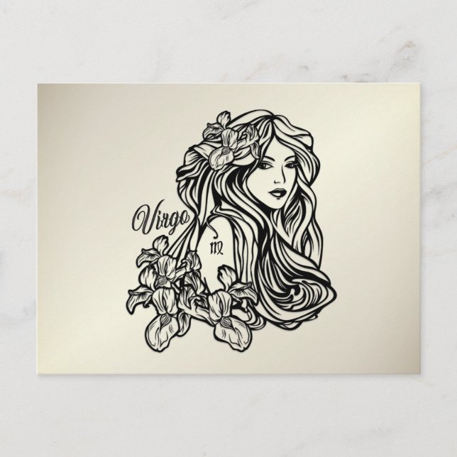 Postal Virgo El Dorado Virgin Zodiac (Anverso)