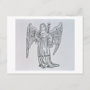 Postal Virgo (la Virgen) un ilustracion del Poeti